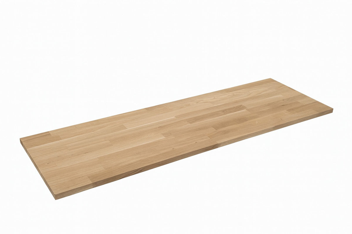Klijuota ąžuolo plokštė, dygiuota, obliuota, 100 × 60 × 2 cm – nuotrauka 1
